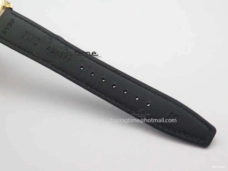 MIROTIME 0214 Portuguese Chrono RG IW371415 ZF 1:1 Best Edition Black Dial On Black Leather Strap A79350 (Slim Movement) FashionForward 7264